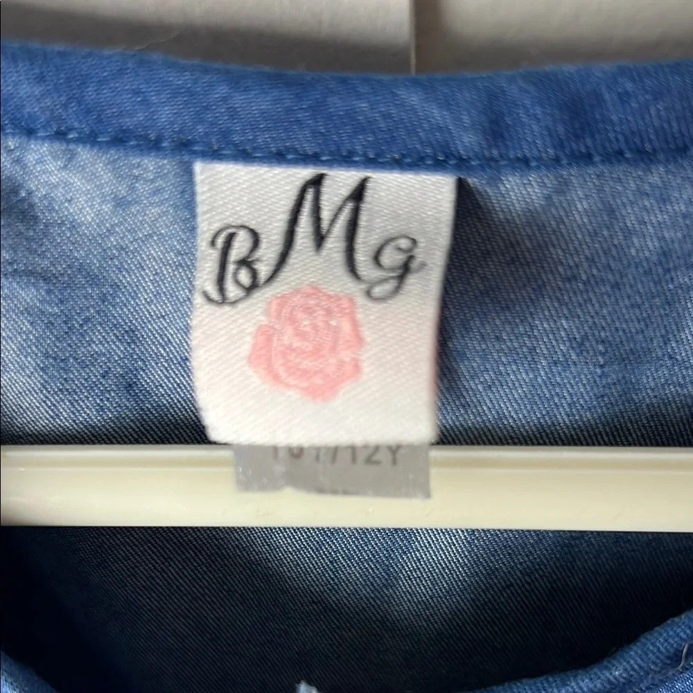 Kids Blue and White Flutter Sleeve Lace Bow Jumpsuit Coastal Sailor Style Romper - Picture 4 of 7